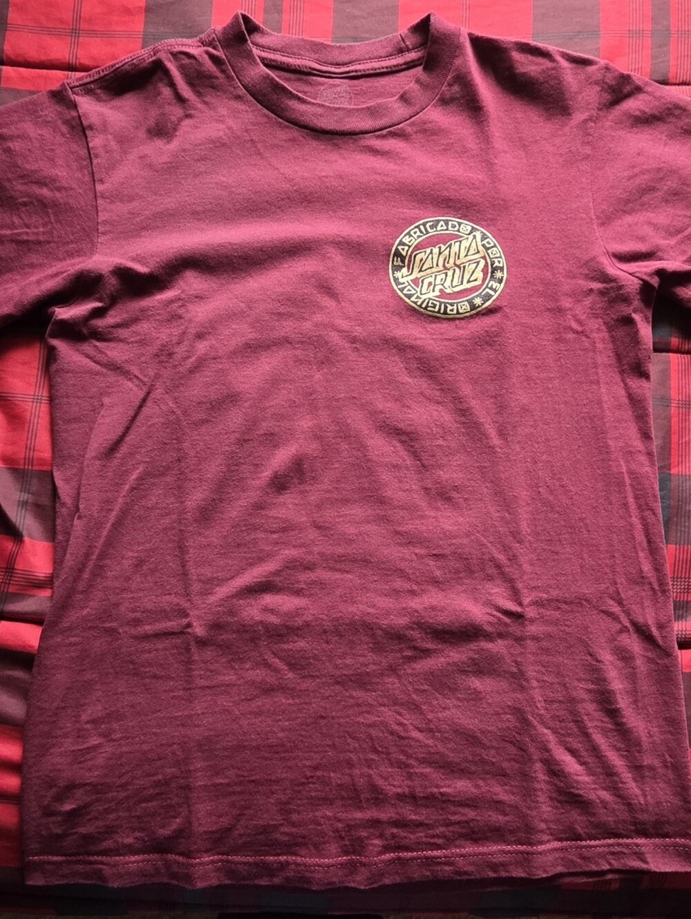 Santa Cruz Skateboards Men's Short-Sleeve Tee - Maroon